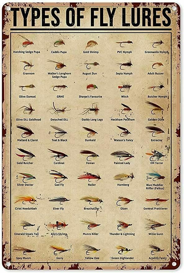 Fishing Lure - Bodyard Vintage Metal Tin Sign Fishing