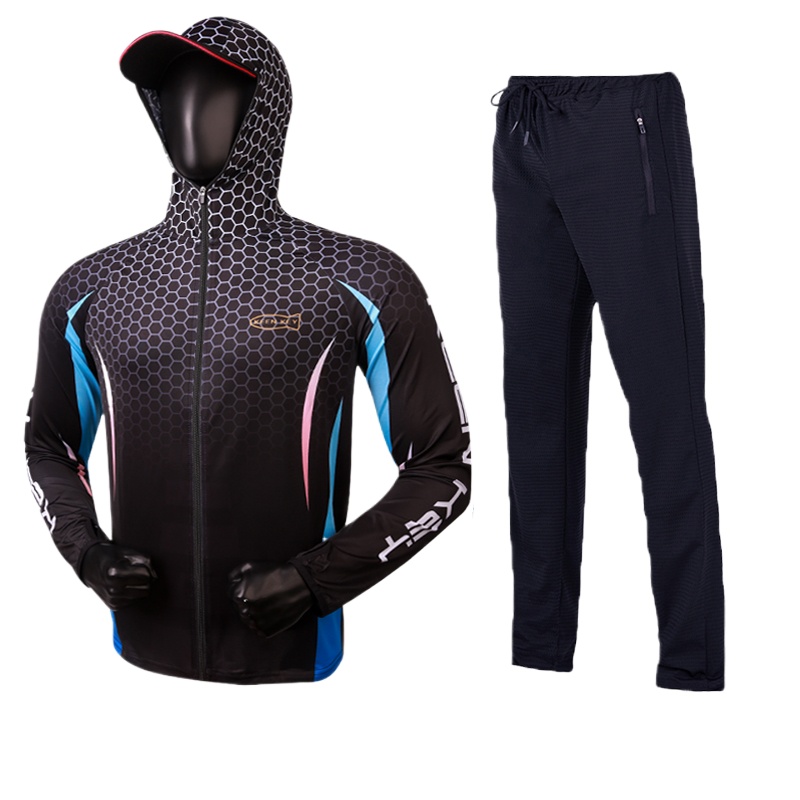 Fishing Equipment On Sale - Ice Silk Fishing Sunscreen Suit Men's