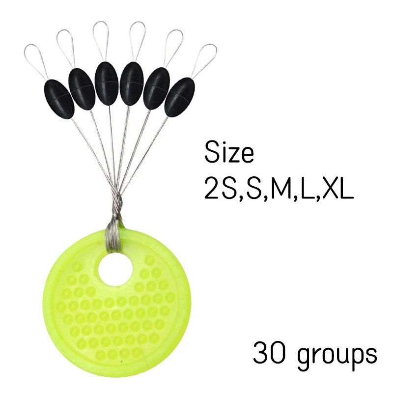 Fishing Equipment On Sale - Fishing Rubber Bobber Beads Stopper 180pcs/30groups