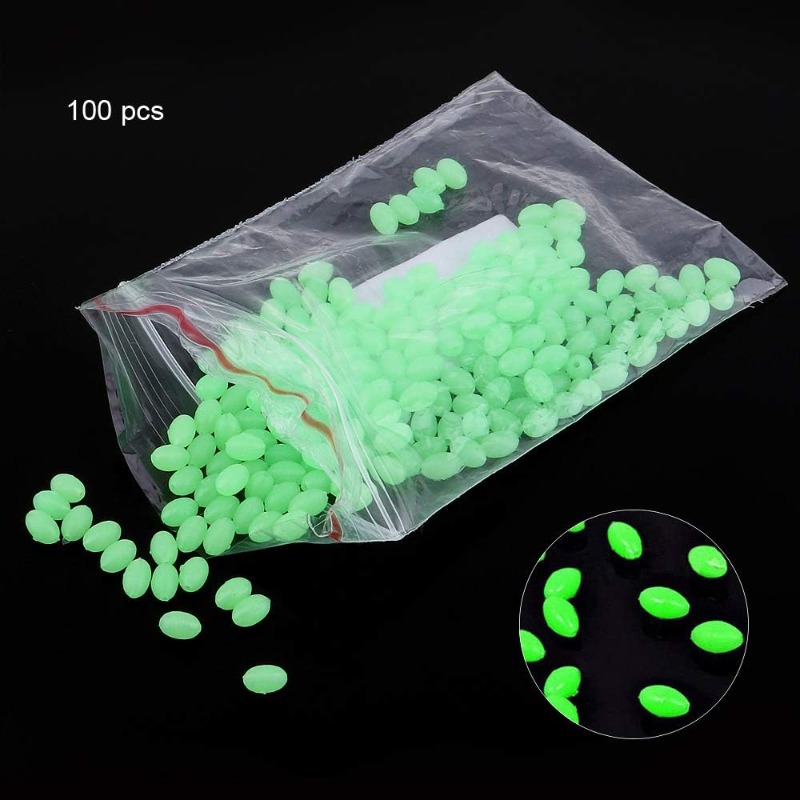 100pcs/lot Oval Night Luminous - Fishing Equipment On Sale ulasan dan harga