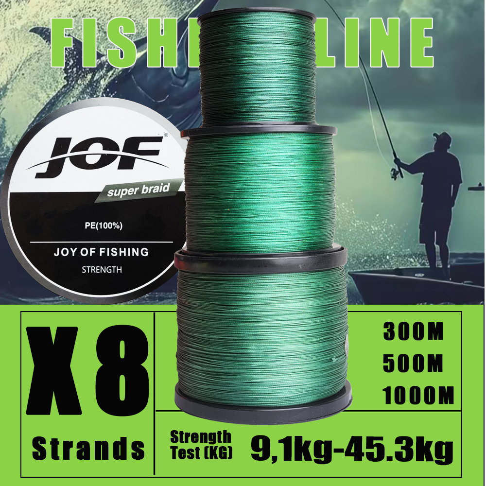 JOF 300M 500M 1000M 8 Strands  - Fishing Equipment Bundle ulasan dan harga