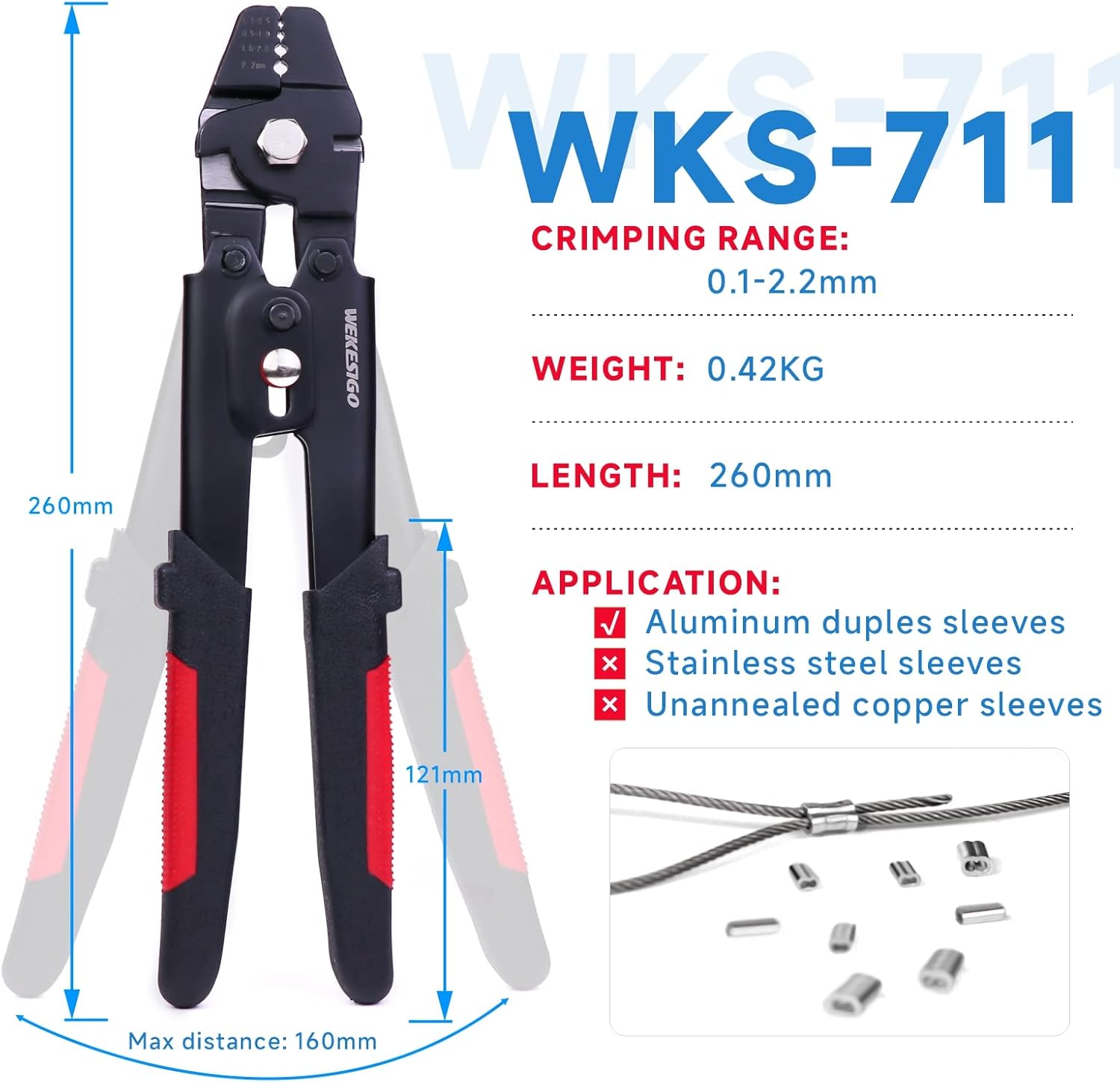 Wire Rope Swager Tool for Crim - Fishing Line ulasan dan harga