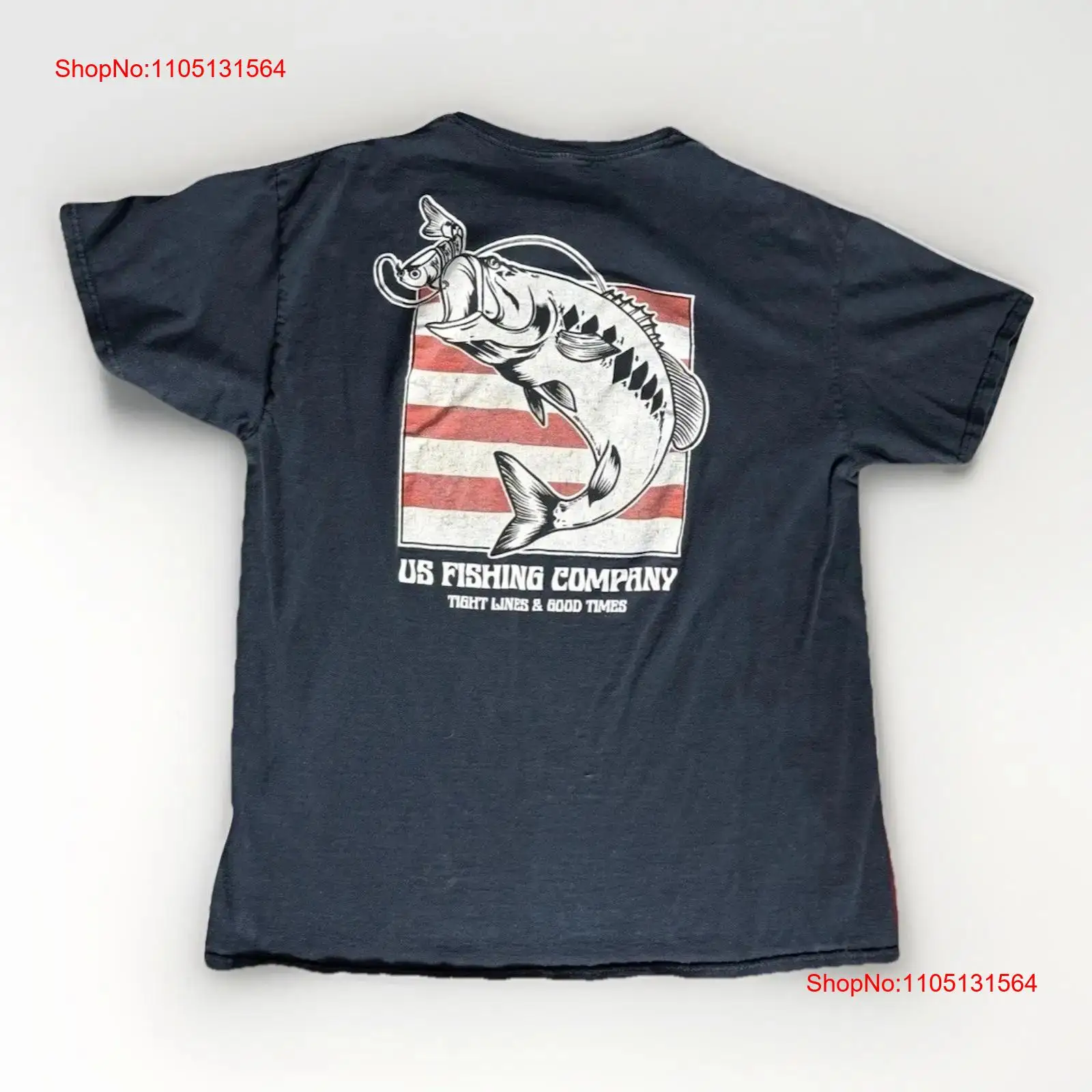 US Fishing Co T Shirt L Black  - Fishing Line ulasan dan harga
