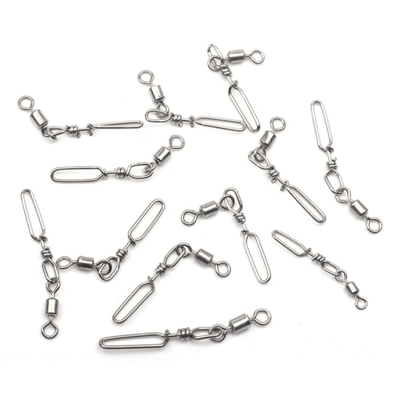10Pcs Stainless Steel Quick Sn - Fishing Equipment On Sale ulasan dan harga
