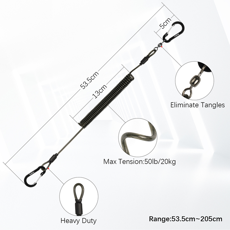 fishing tools Coiled Lanyards  - Fishing Equipment On Sale ulasan dan harga