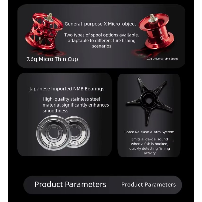 P1 Casting Reel, 7.3:1 Gear Ra - Fishing Lure ulasan dan harga
