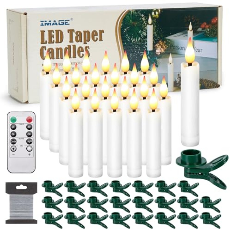 Pcs LED Taper Candles Light Se - Fishing Line ulasan dan harga