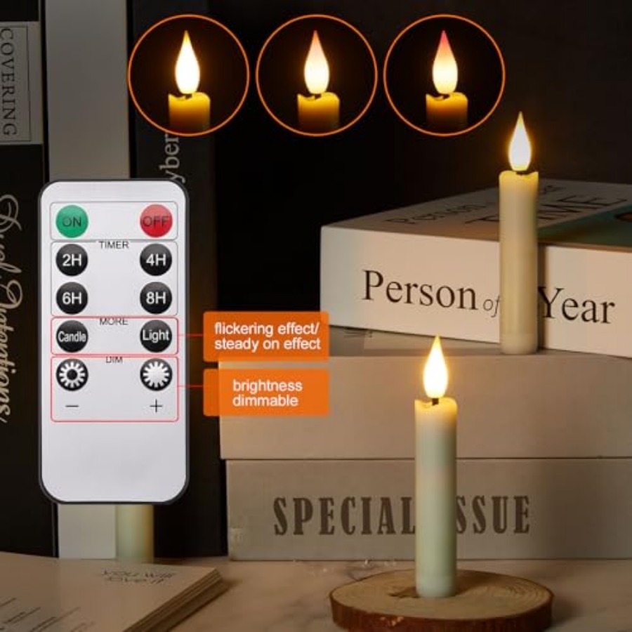 Pcs LED Taper Candles Light Se - Fishing Line ulasan dan harga
