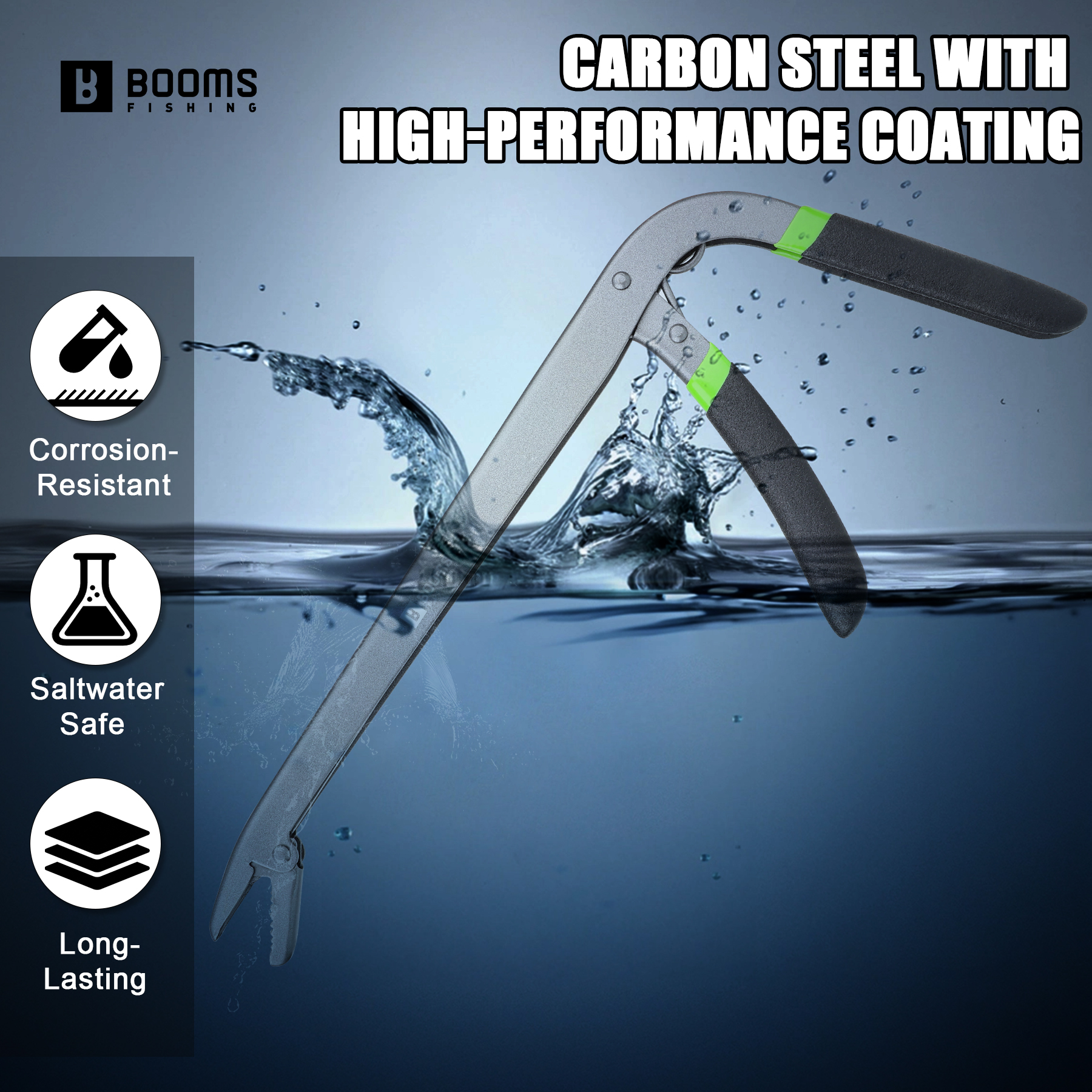 Booms Fishing 25cm Carbon Stee - Fishing Equipment Price ulasan dan harga