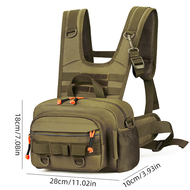 Men Chest Bag Tactical Fishing - Fishing Lure ulasan dan harga