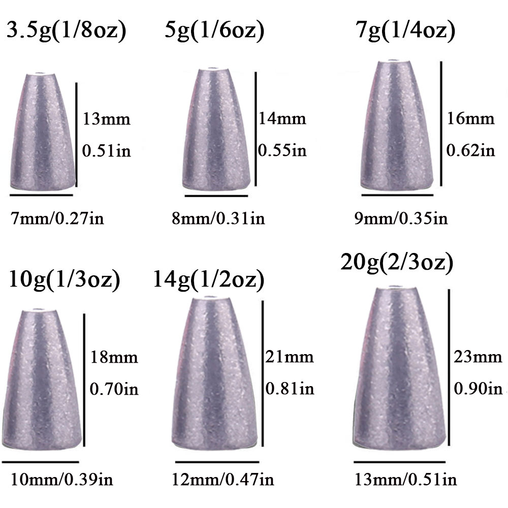 3.5g 5g 7g 10g 14g 20g Bullet  - Fishing Equipment On Sale ulasan dan harga