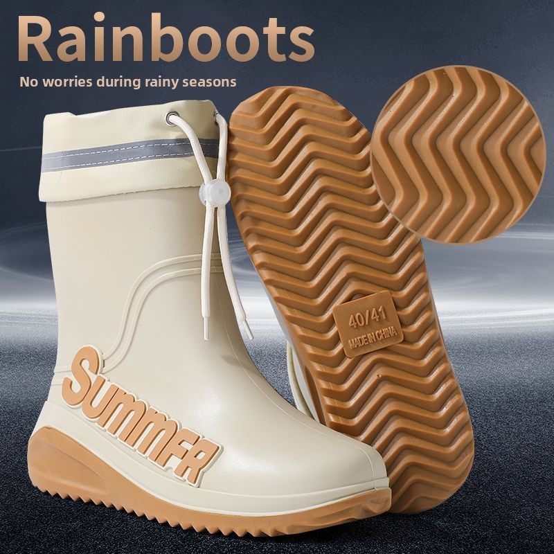 Men's Lined Mid-Calf Rain Boot - Fishing Line ulasan dan harga