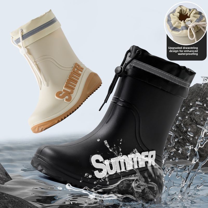 Men's Lined Mid-Calf Rain Boot - Fishing Line ulasan dan harga